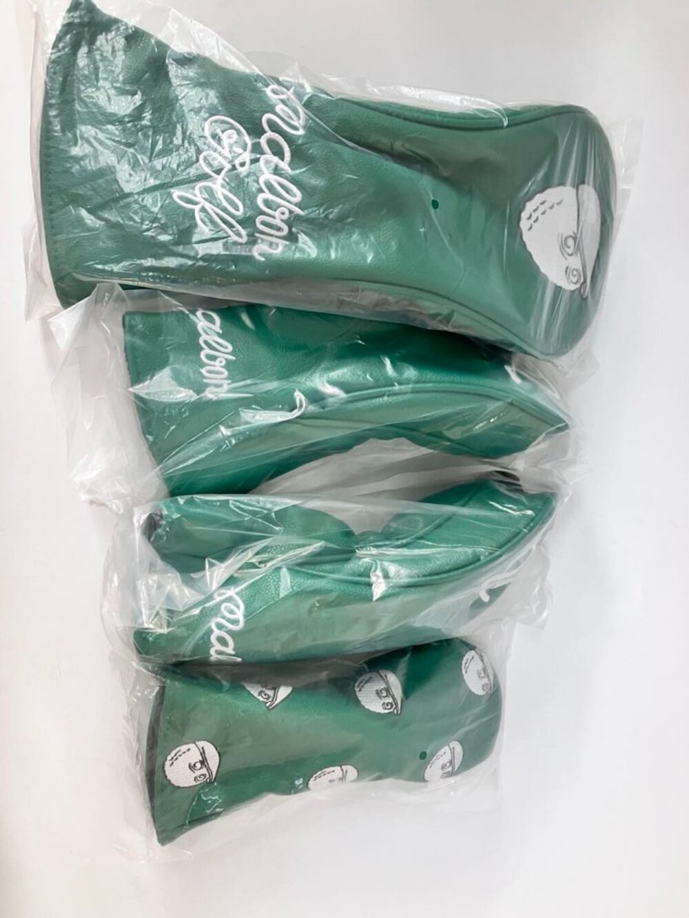 Malbon PU Golf Club Head Covers Iron Protective Sleeves